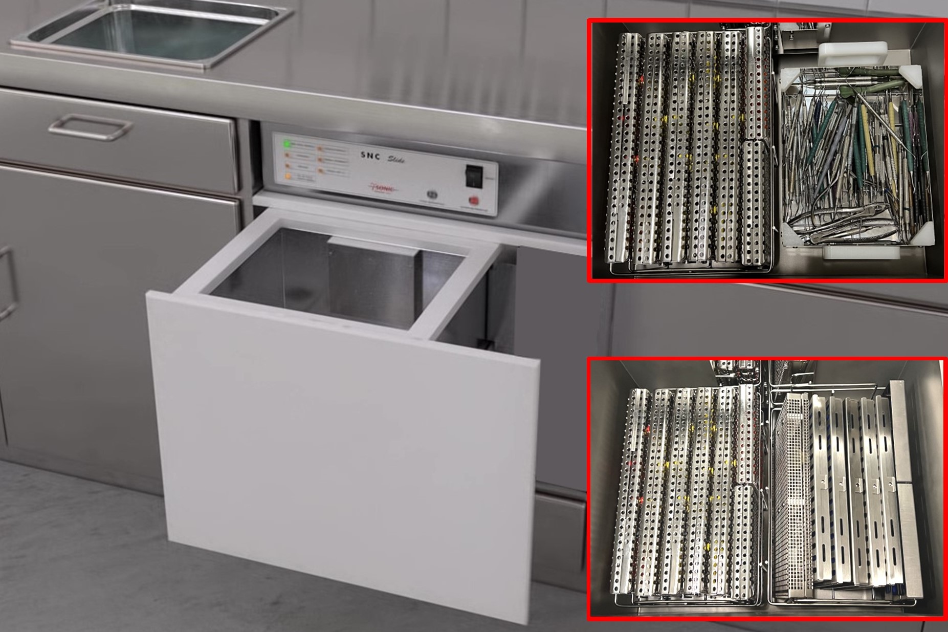 Laveur-désinfecteur à ultrasons automatique SNC Slide K7