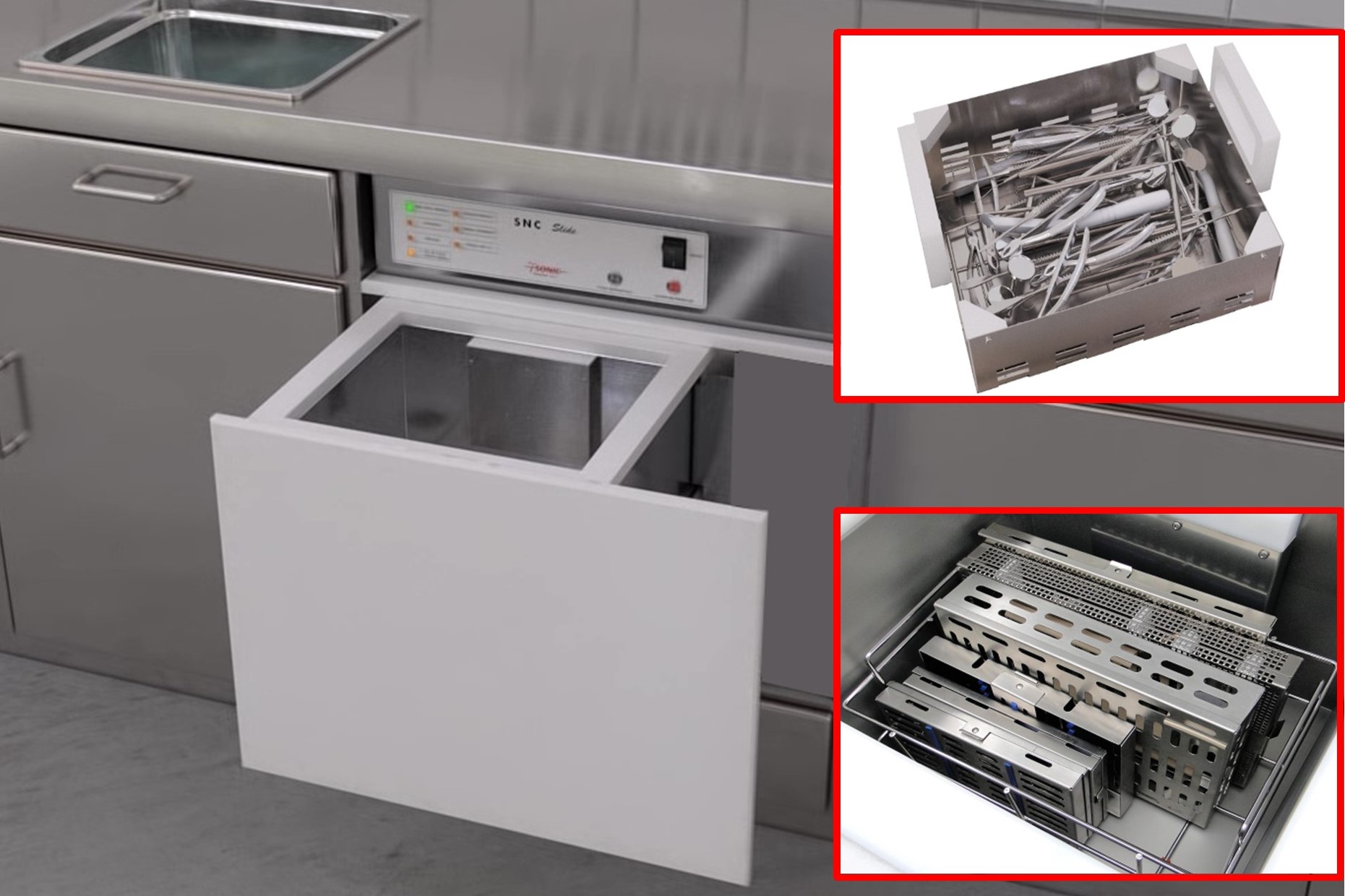 Laveur-désinfecteur à ultrasons automatique SNC Slide K7